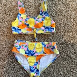 Old Navy Yellow & Orange Fruit-Print Girls' Two-Piece Bikini